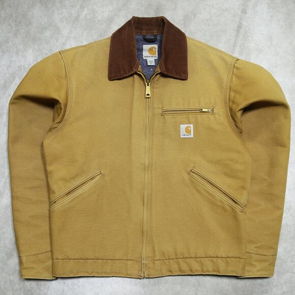 Carhartt Other - Vintage Carhartt J001 BRN Faded Brown Detroit Jacket Size Small